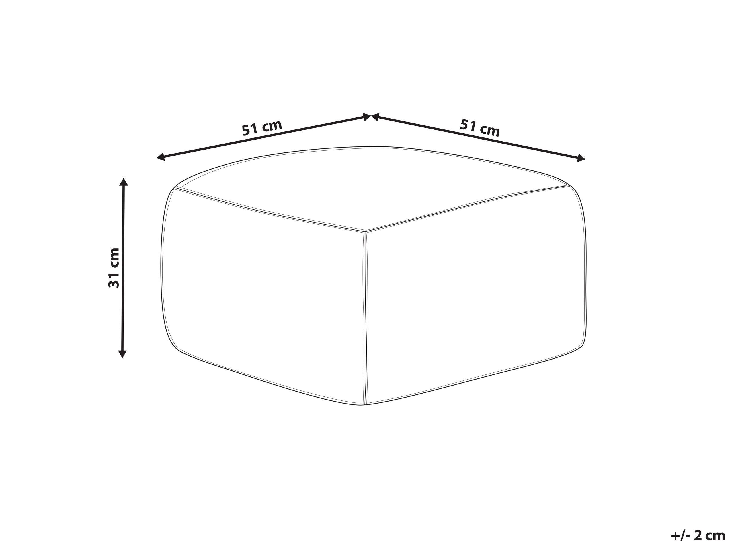 Beliani Pouf en Iuta Retrò BEEL  