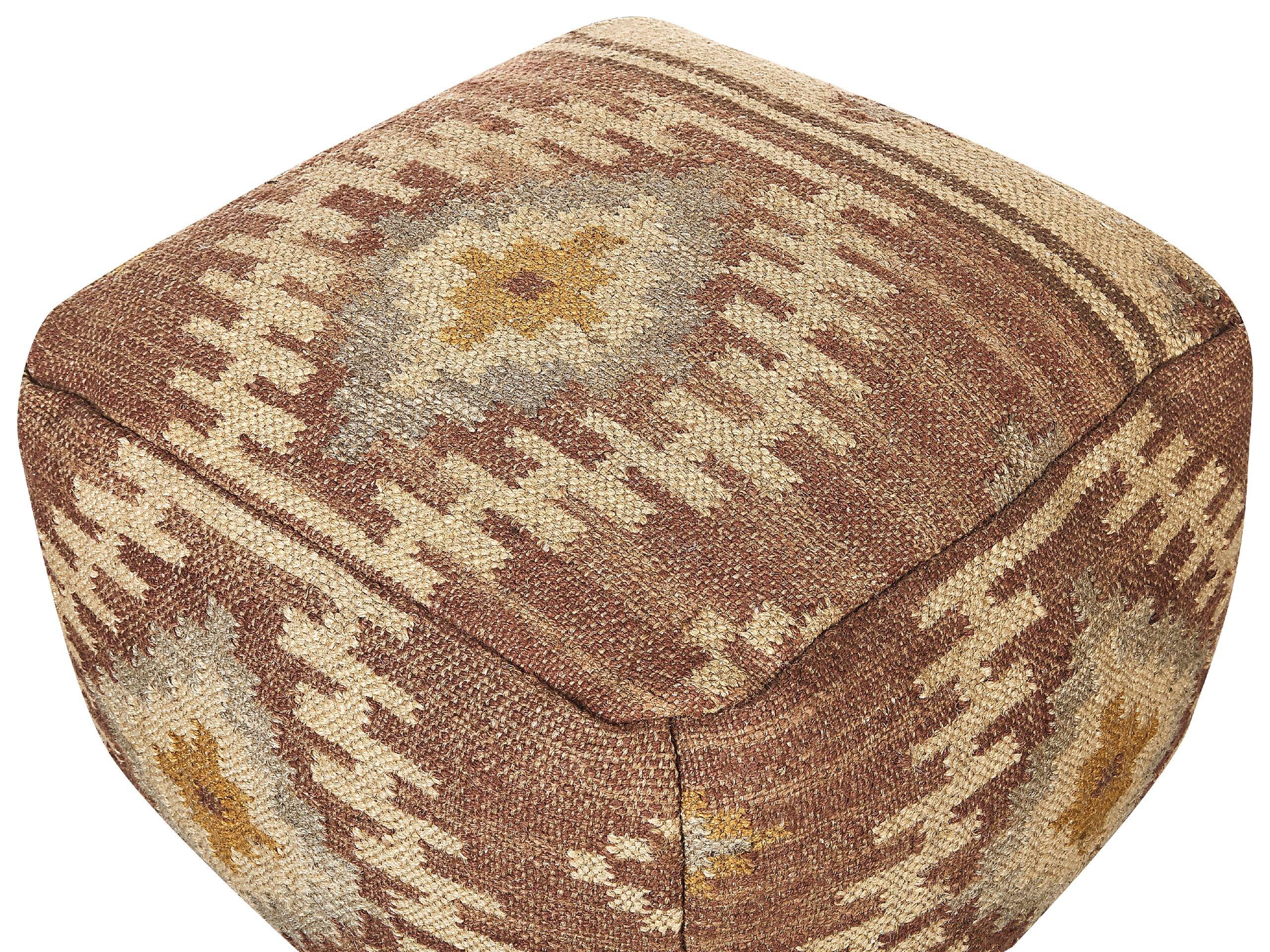 Beliani Pouf en Jute Rétro BEEL  