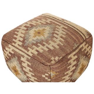 Beliani Pouf en Jute Rétro BEEL  