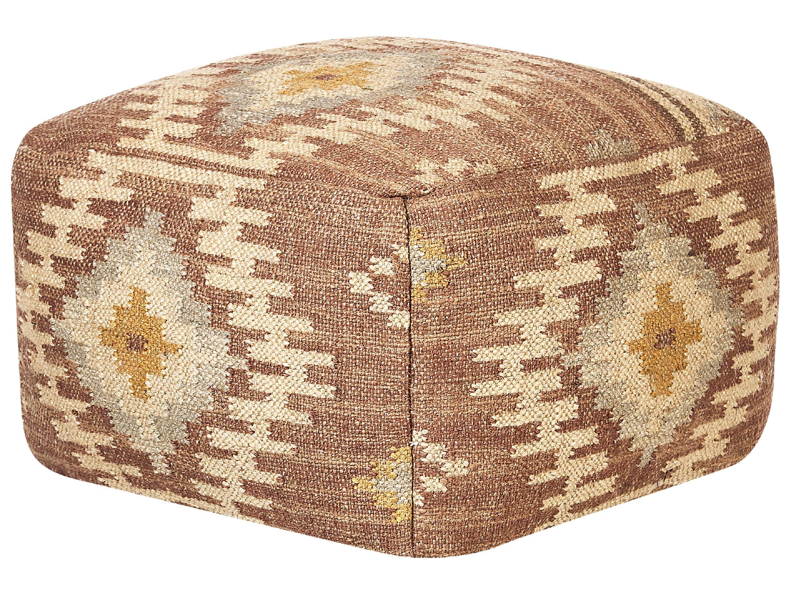 Beliani Pouf en Jute Rétro BEEL  