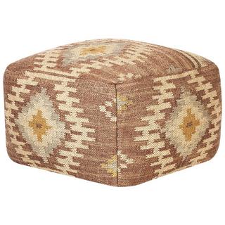 Beliani Pouf en Jute Rétro BEEL  