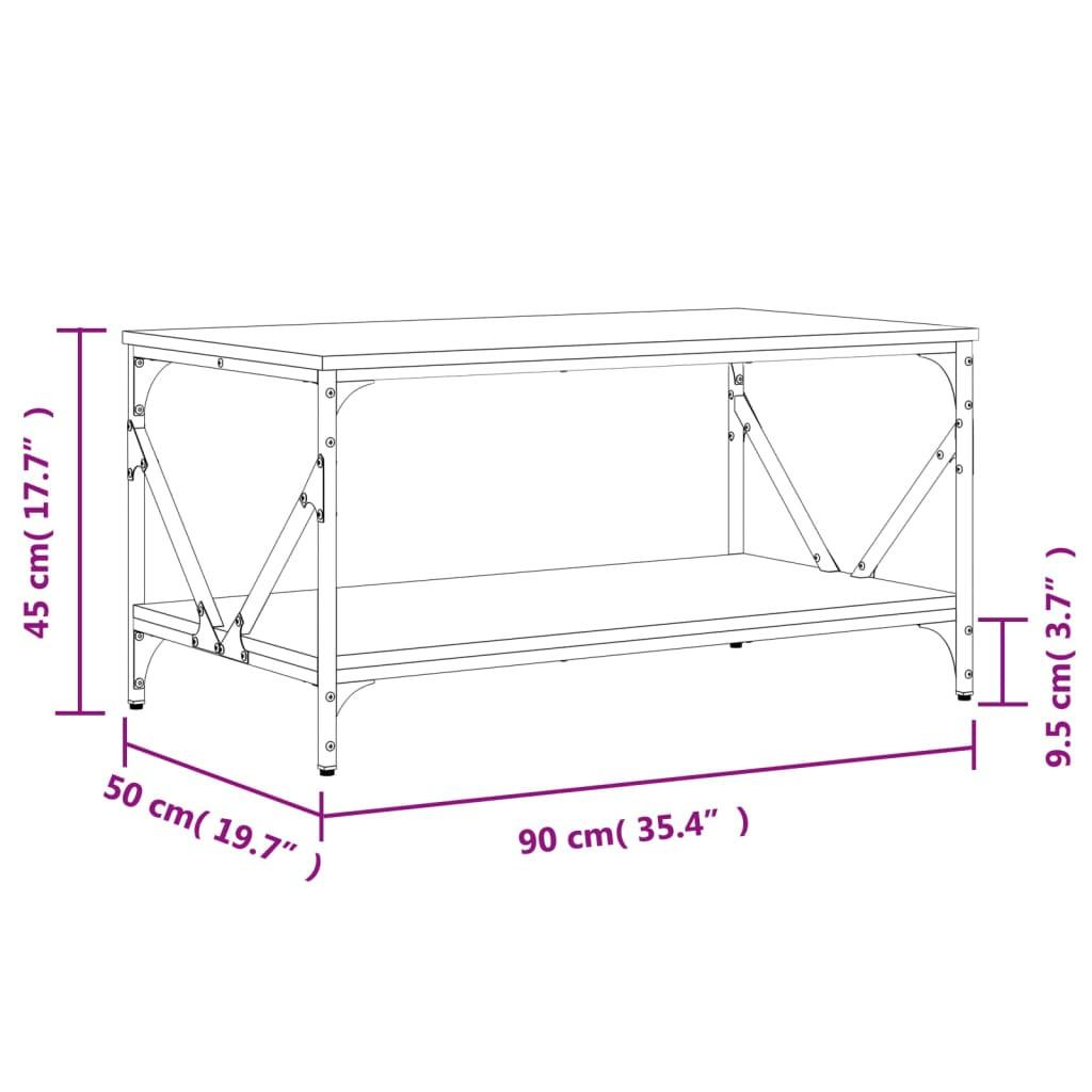 VidaXL Table basse bois d'ingénierie  