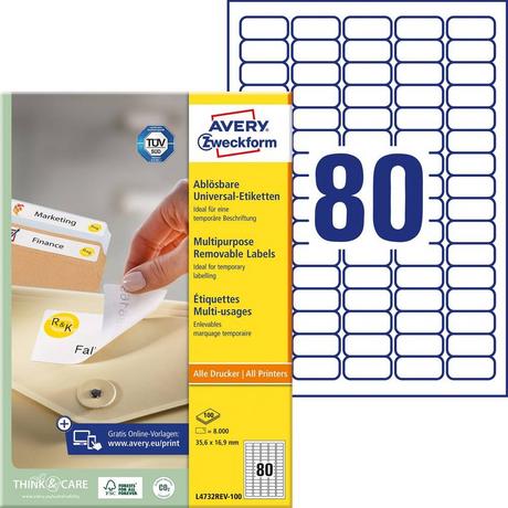 Avery-Zweckform Etiquette universelles  