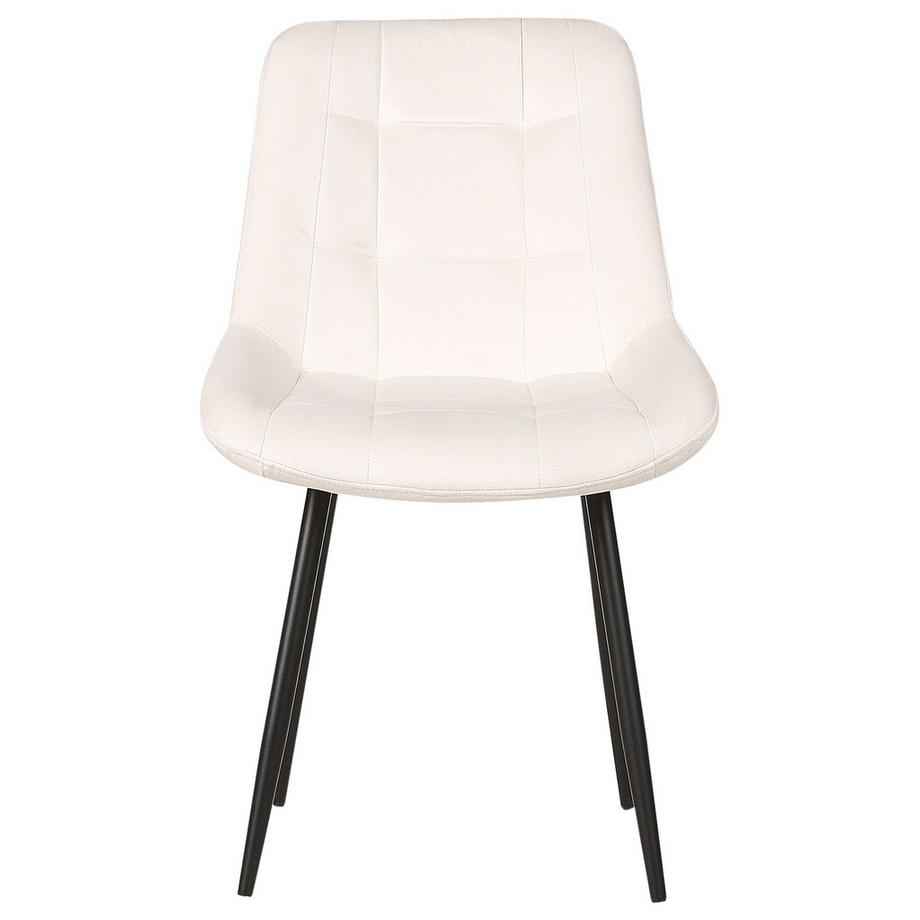 Beliani Lot de 2 chaises de salle à manger en Velours Moderne MELROSE  