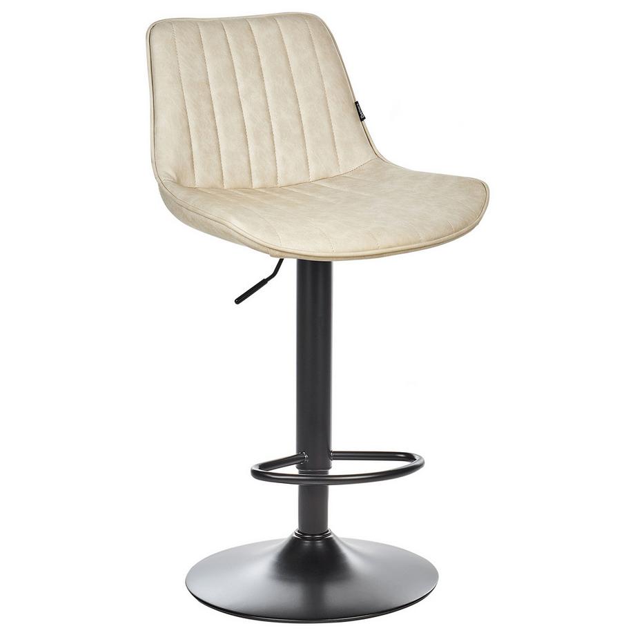 Beliani Set di 2 sedie alte en Pelle sintetica Retrò DUBROVNIK  