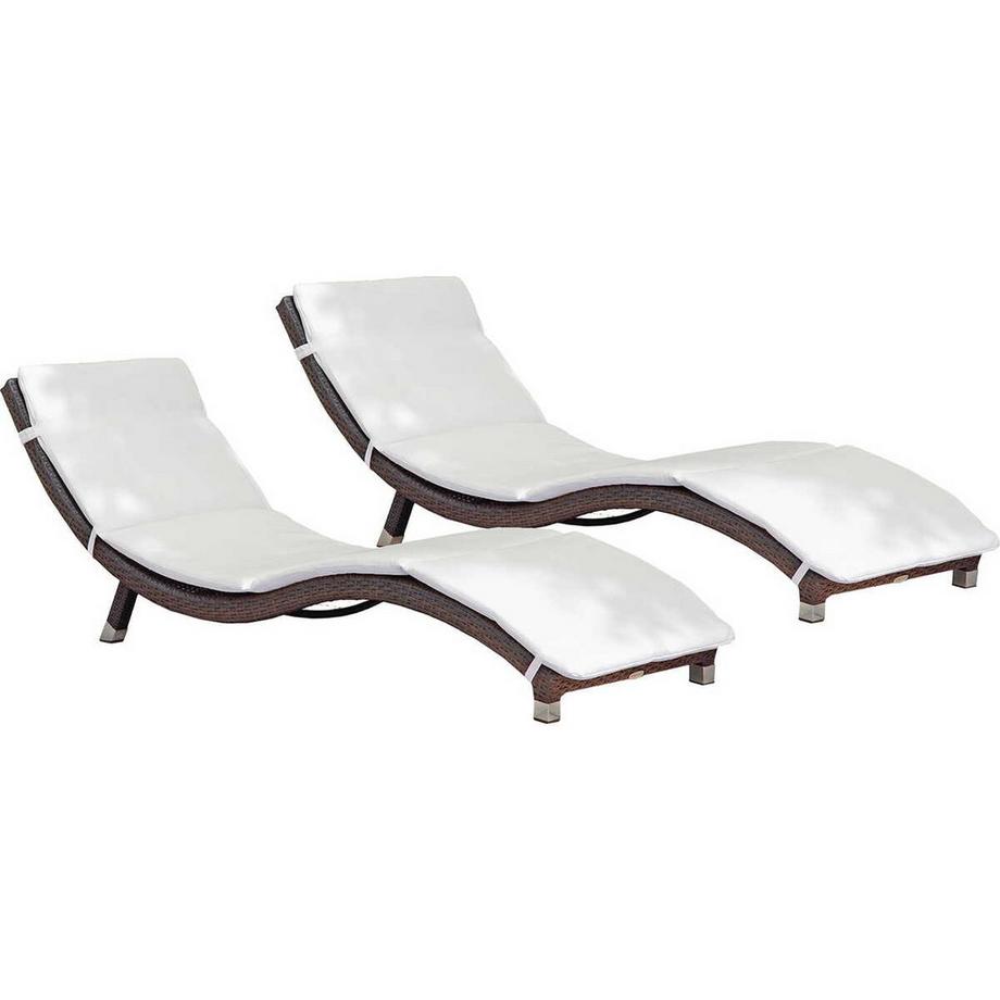 Sonnenliege Caracas coffee creme (4-tlg)