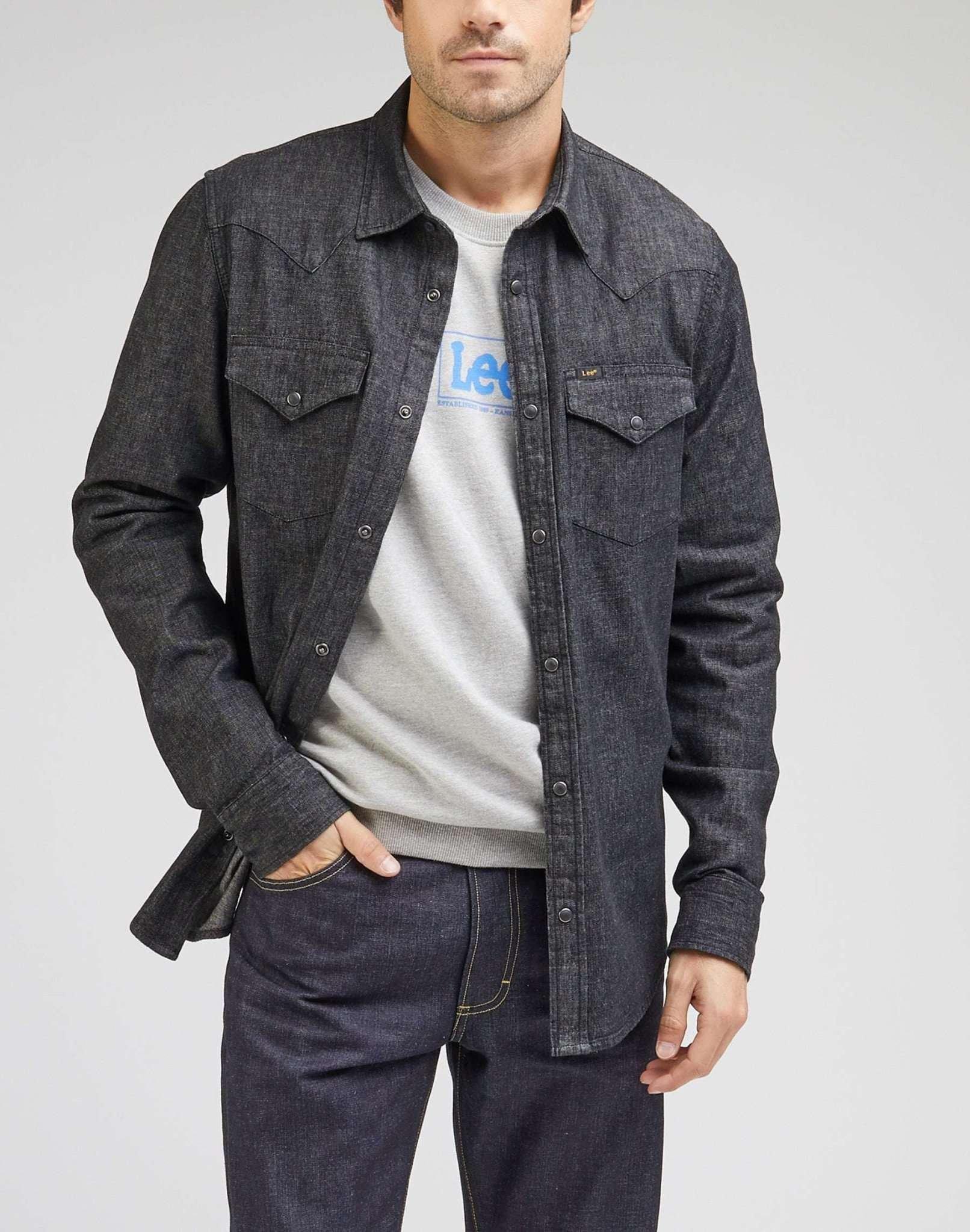 Image of Hemden Regular Western Shirt Herren Schwarz M