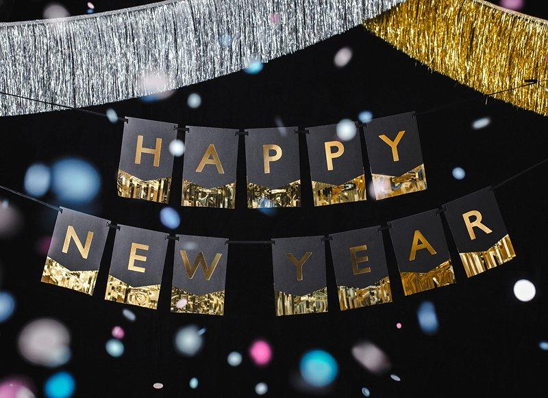 PartyDeco  PartyDeco Happy New Year Girlande 