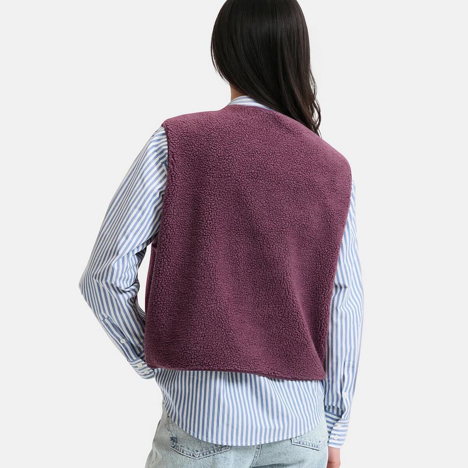 La Redoute Collections Gilet oversize en sherpa  