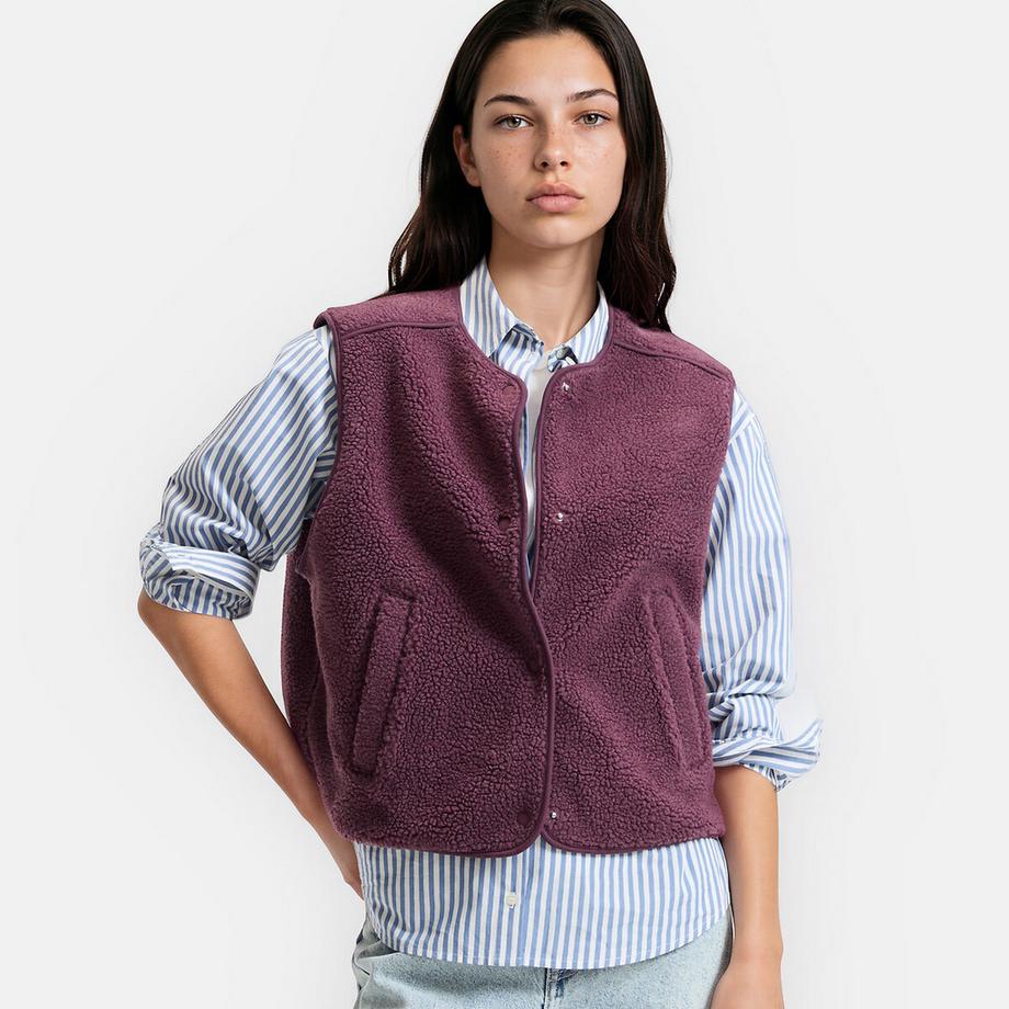 Gilet oversize en sherpa