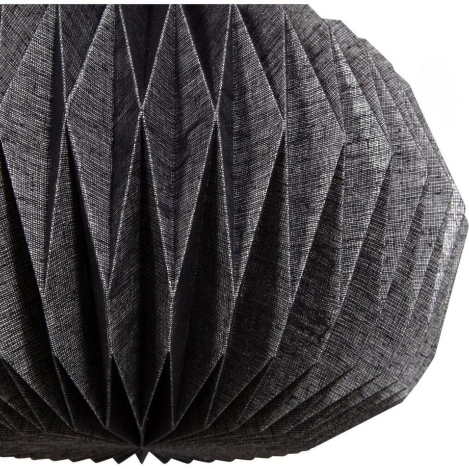 mutoni Lampe suspendue Globe papier noir 44  