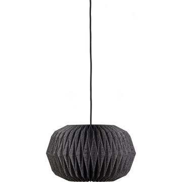 Lampe suspendue Globe papier noir 44