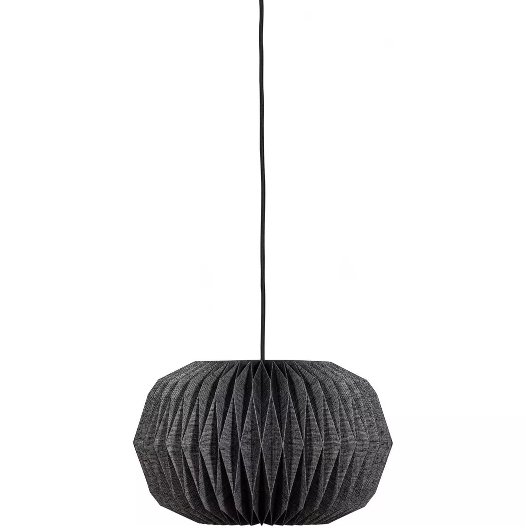 mutoni – Hängelampe Globe Papier 44, One Size, Schwarz