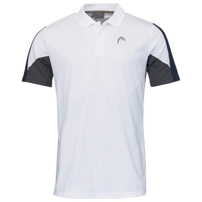Image of Club Tech Polo Shirt M Weiss/dunkelblau Herren Blau XL