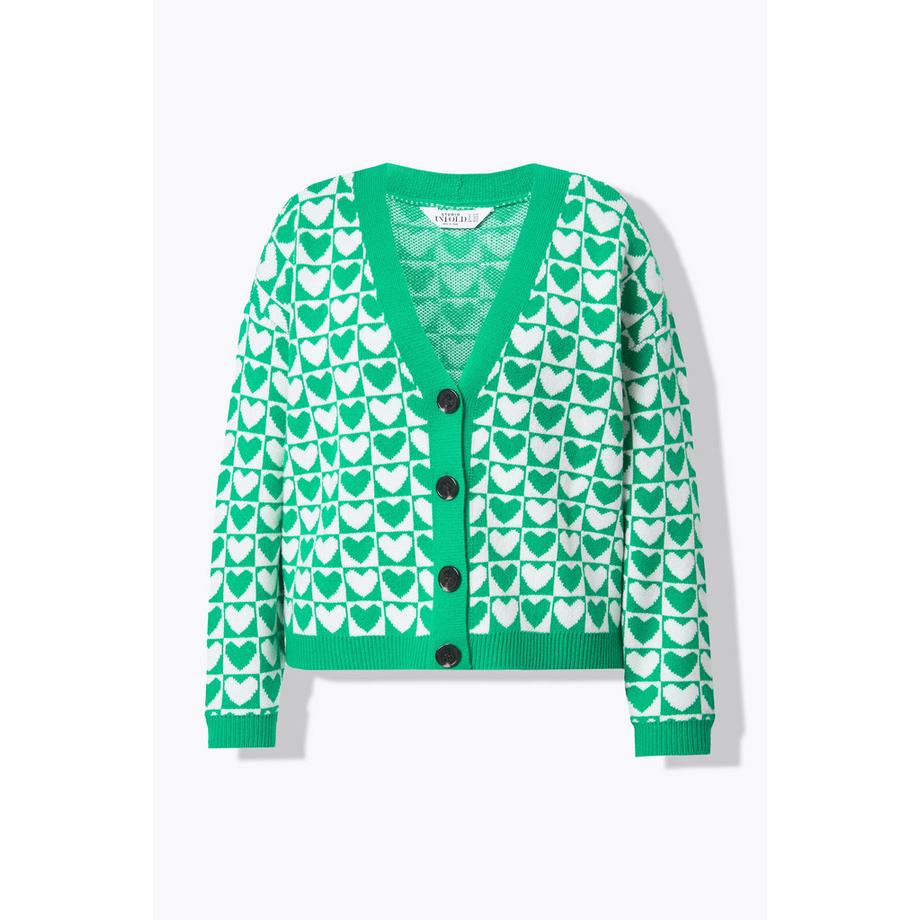 Studio Untold Oversized Hearts Strickjacke  