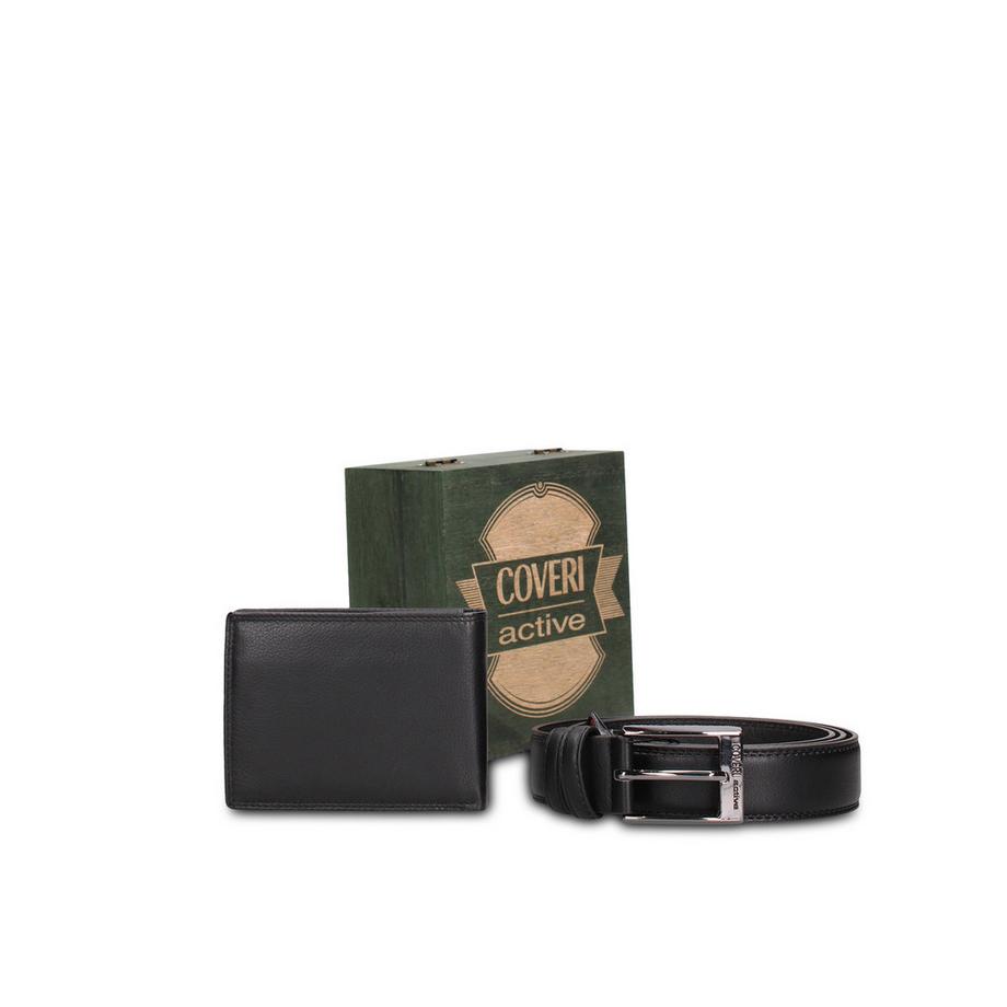 Enrico Coveri Geldbörsen- und Gürtel-Set  