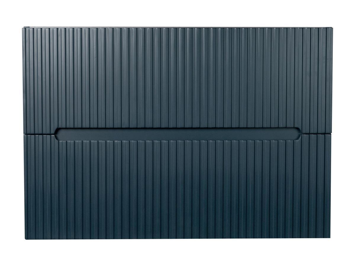 Vente-unique Mobile sotto lavabo sospeso striato Blu 80 cm - PAVANI  