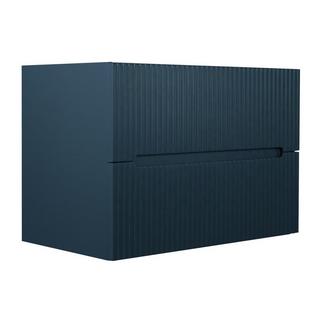 Vente-unique Mobile sotto lavabo sospeso striato Blu 80 cm - PAVANI  