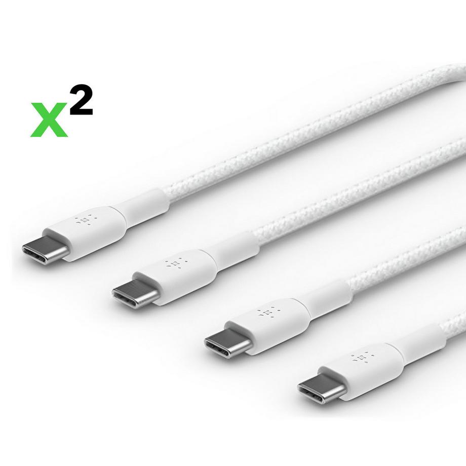 belkin  2x Câbles Belkin USB-C 60W BoostCharge 