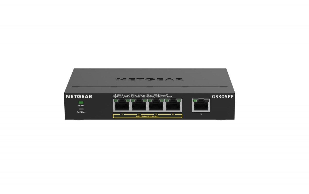 Image of Netgear PoE+ Switch GS305PP 5 Port