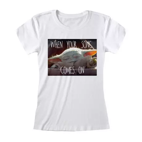 STAR WARS  Song Comes On TShirt Weiss