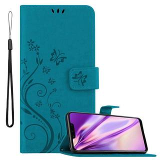 Cadorabo  Hülle für Huawei MATE 20 LITE Blumen Design Magnetverschluss 