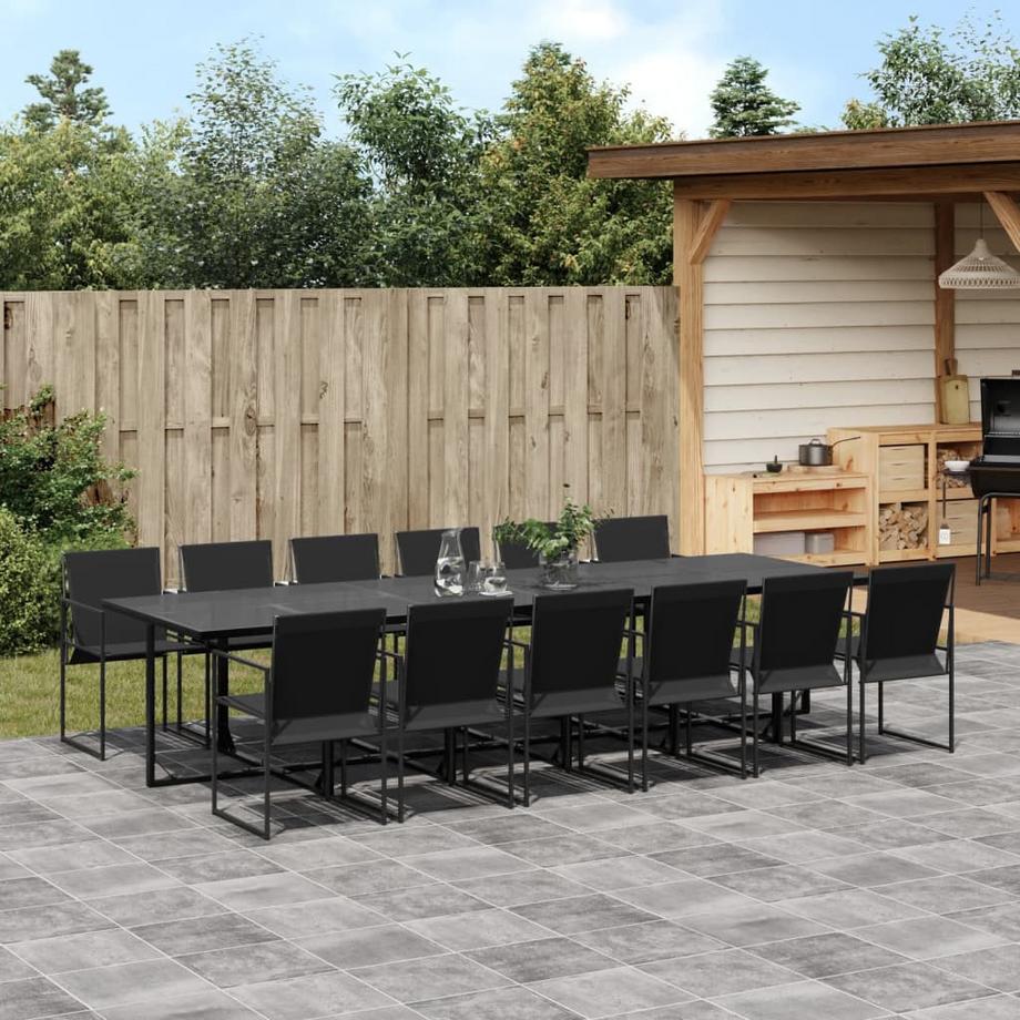 VidaXL set da pranzo da giardino Acciaio  