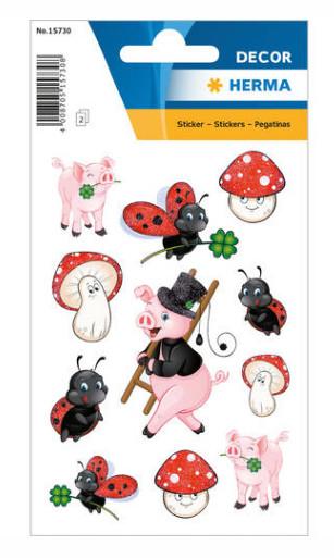 Image of Lucky Charm with Glitter Aufkleber für Kinder Multicolor