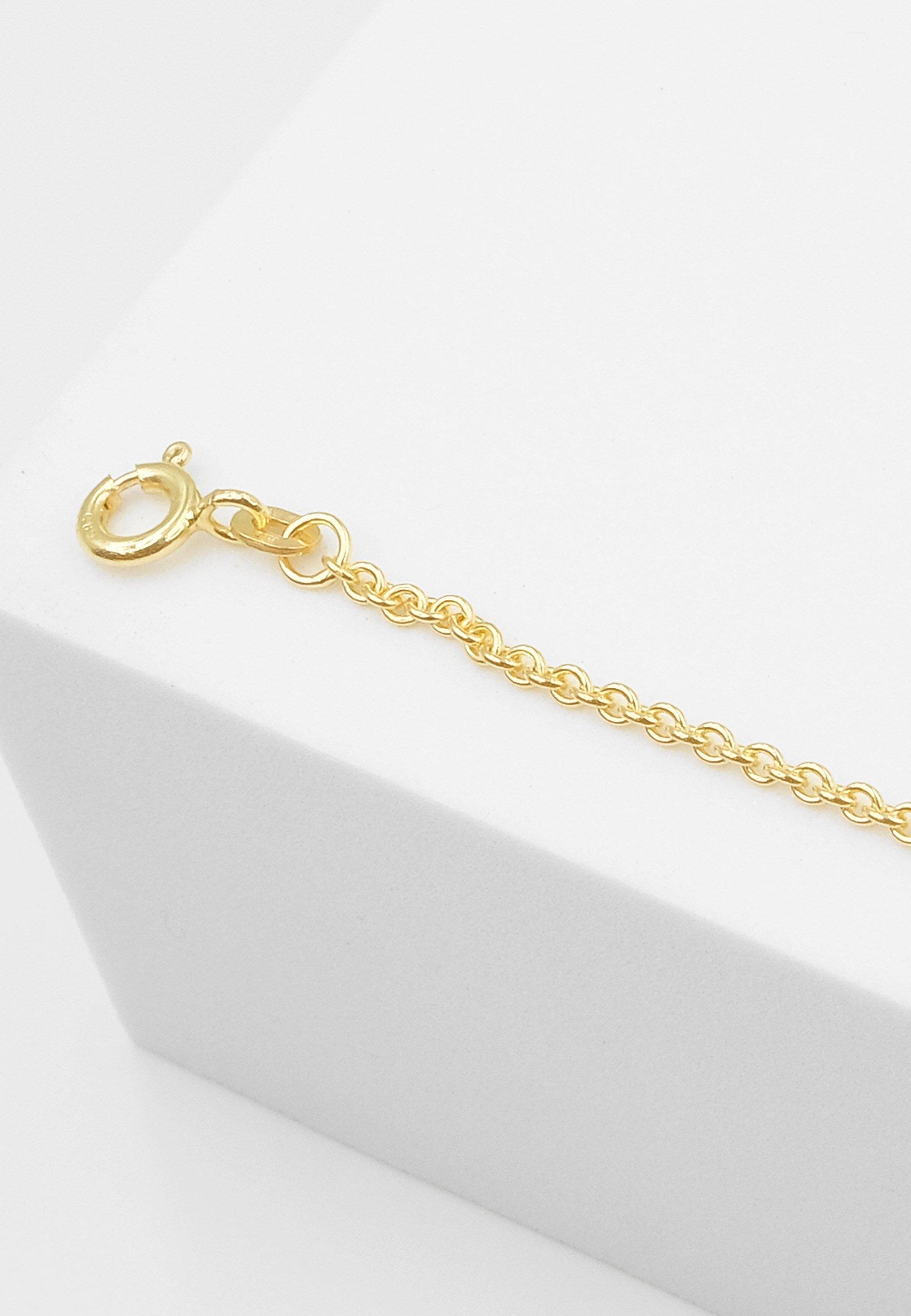 MUAU Schmuck  ID-Bracelet Anker Gelbgold 585, 2mm, 14cm 