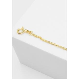 MUAU Schmuck  ID-Bracelet Anker Gelbgold 585, 2mm, 14cm 