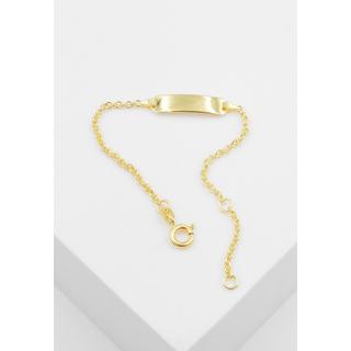 MUAU Schmuck  ID-Bracelet Anker Gelbgold 585, 2mm, 14cm 