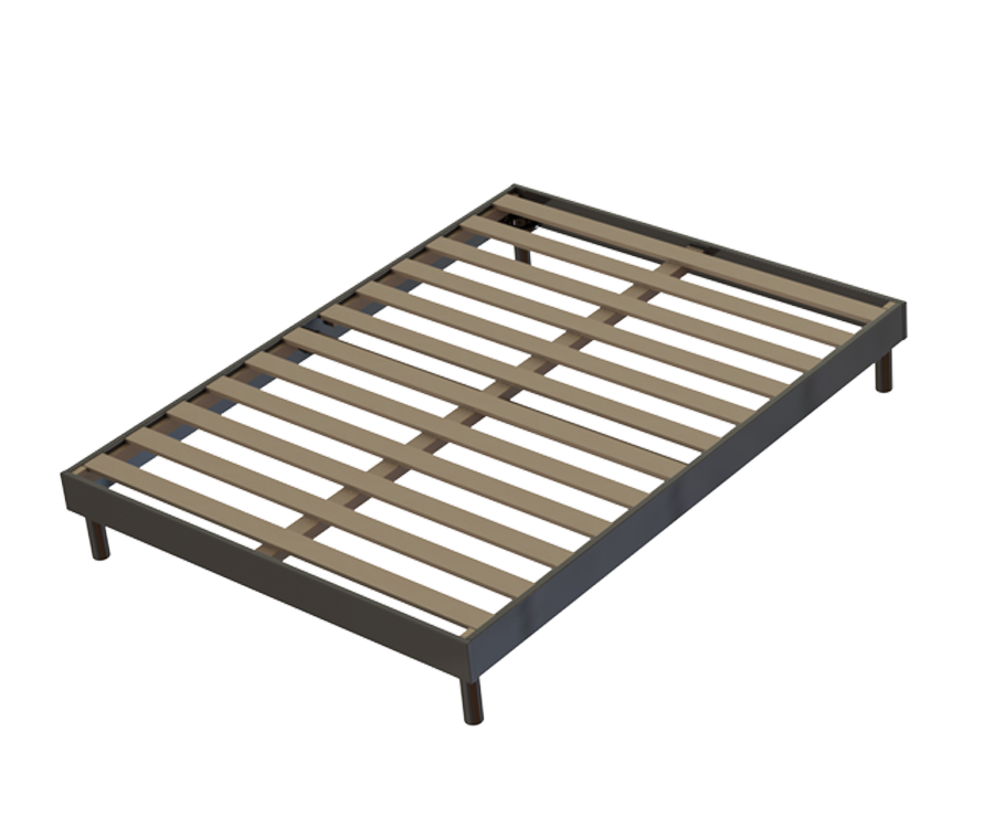 AB Matelas Lattenrost-Bausatz Easy Kit 140x190cm Anthrazit  