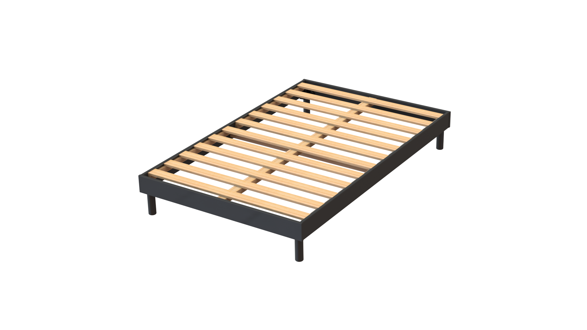 AB Matelas Lattenrost-Bausatz Easy Kit 140x190cm Anthrazit  