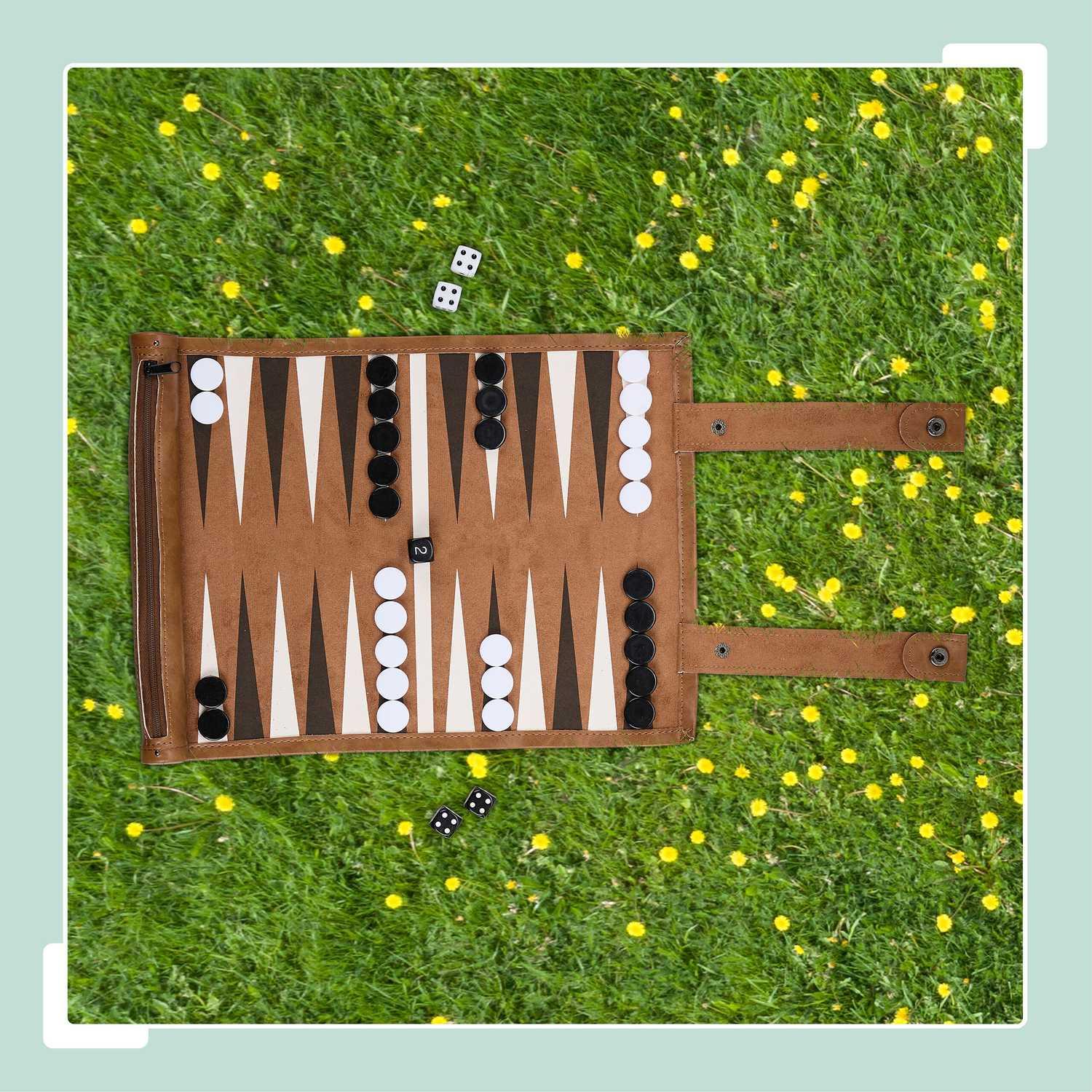 Northix  Backgammon zum Rollen 