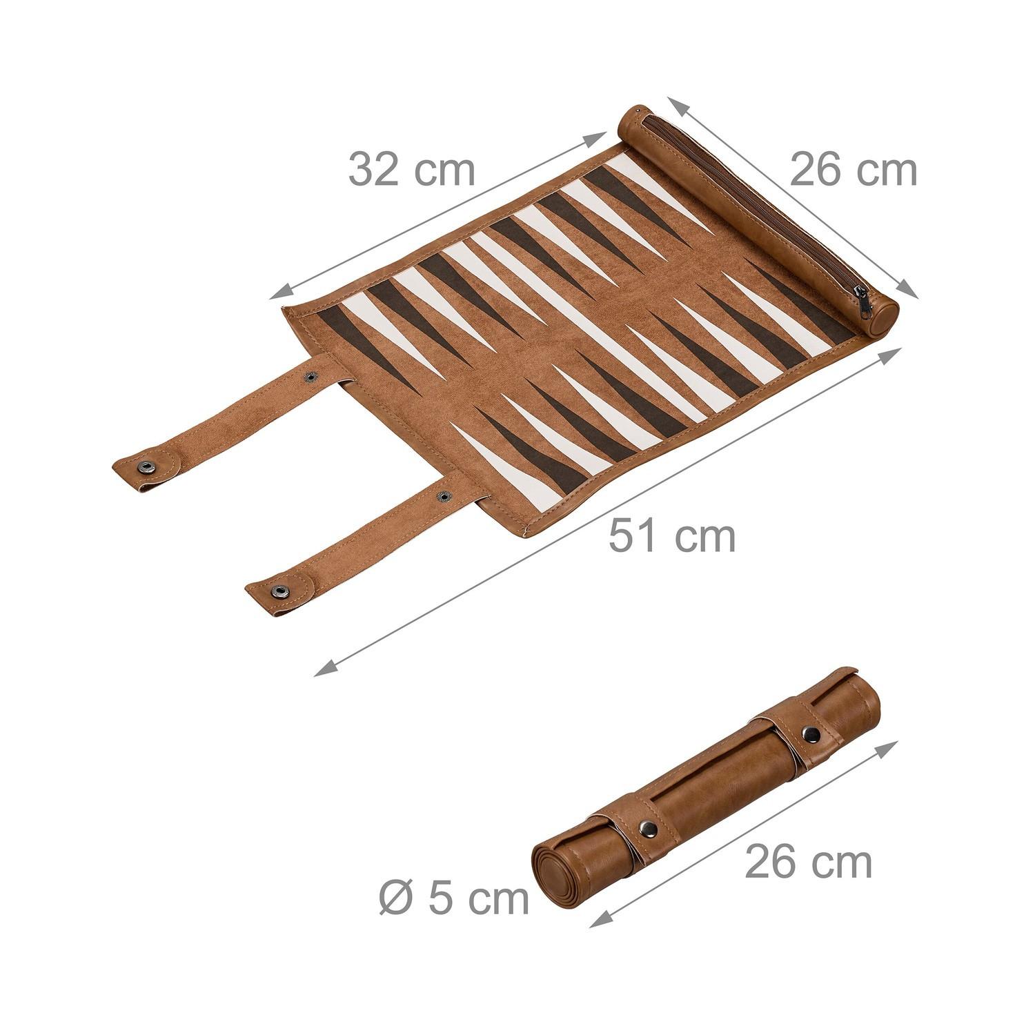 Northix  Backgammon zum Rollen 