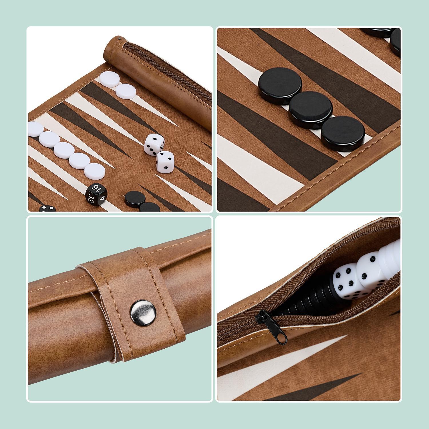 Northix  Backgammon zum Rollen 