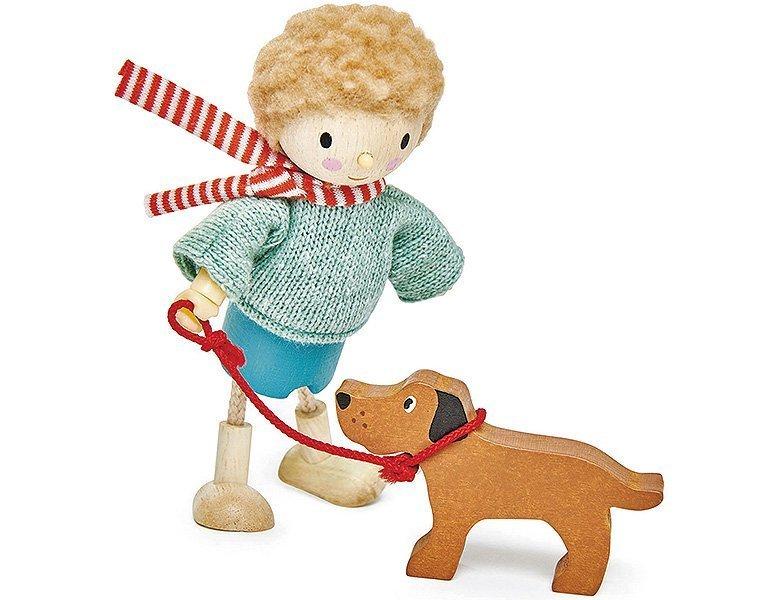 Tender Leaf Toys  Puppenhaus Mr Goodwood & Hund 