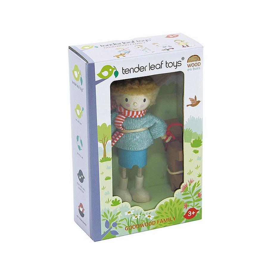 Tender Leaf Toys  Puppenhaus Mr Goodwood & Hund 