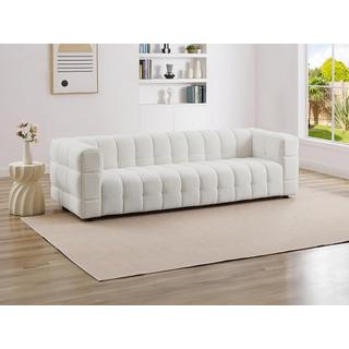 PASCAL MORABITO Sofa 4-Sitzer - Bouclé-Stoff - Elfenbeinweiß - LERICI von Pascal Morabito  