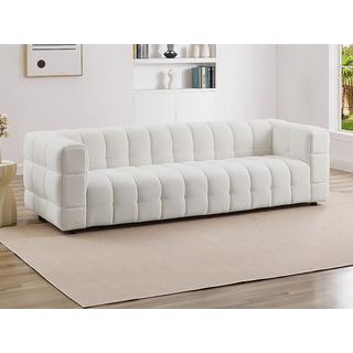 PASCAL MORABITO Sofa 4-Sitzer - Bouclé-Stoff - Elfenbeinweiß - LERICI von Pascal Morabito  