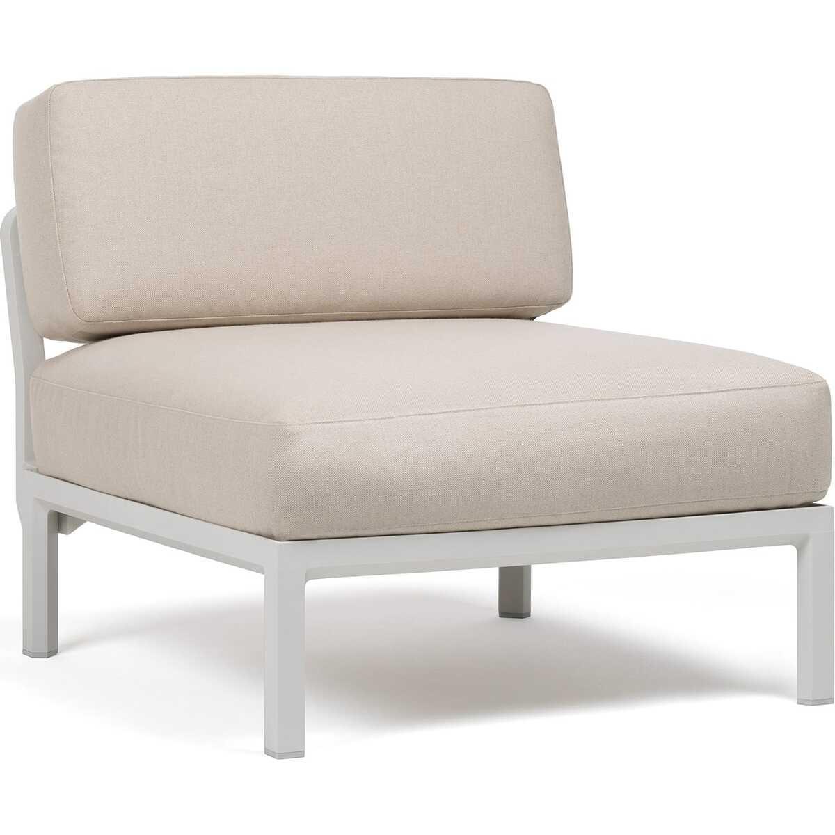 NARDI outdoor Gartenlounge-Mittelelement Maximo weissgrau  