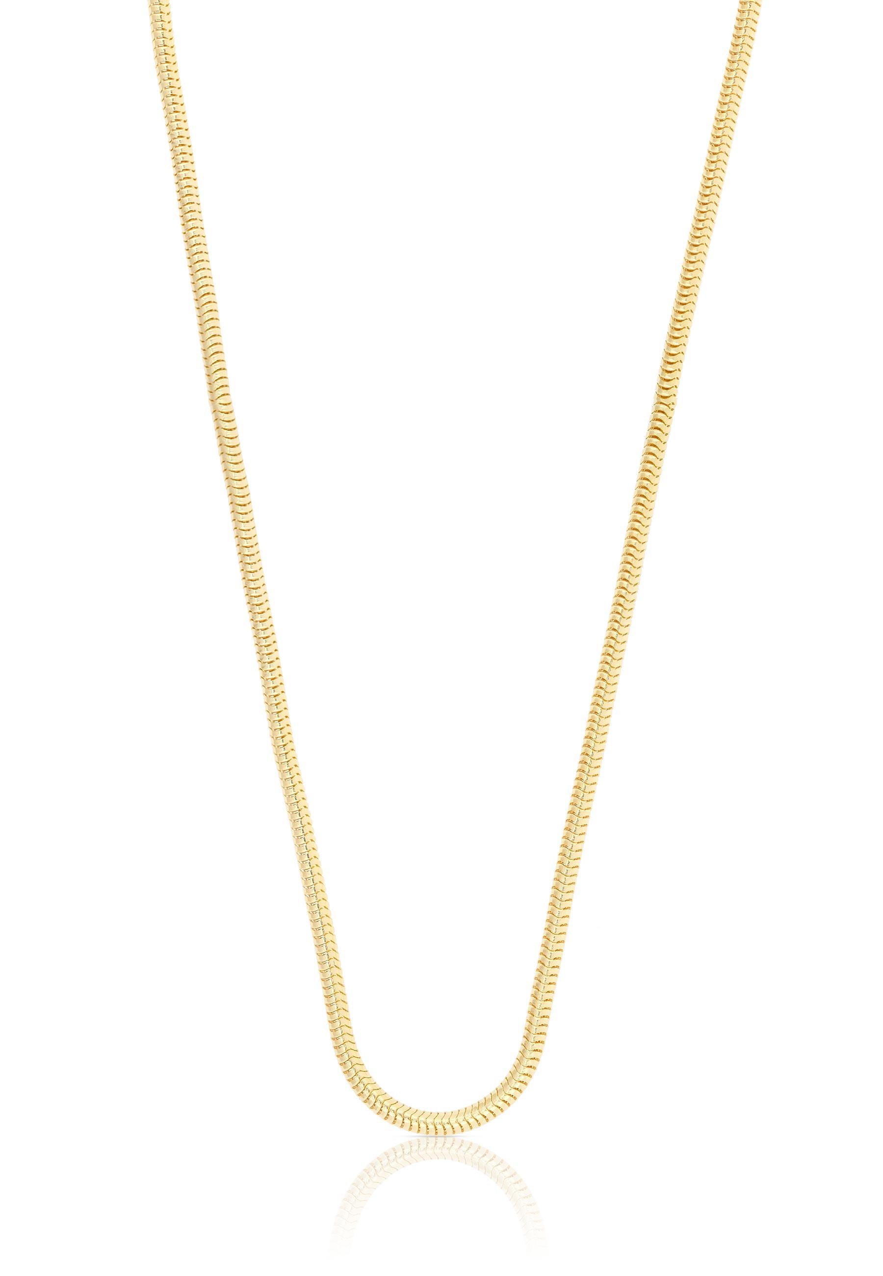 MUAU Schmuck  Collier Schlange Gelbgold 750, 1.6mm, 55cm 