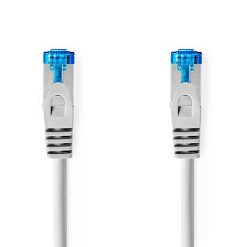 Cavo di rete CAT6a | S/FTP | RJ45 maschio | RJ45 maschio | 0,50 m | Senza strappo | Rotondo | LSZH | Grigio | Busta