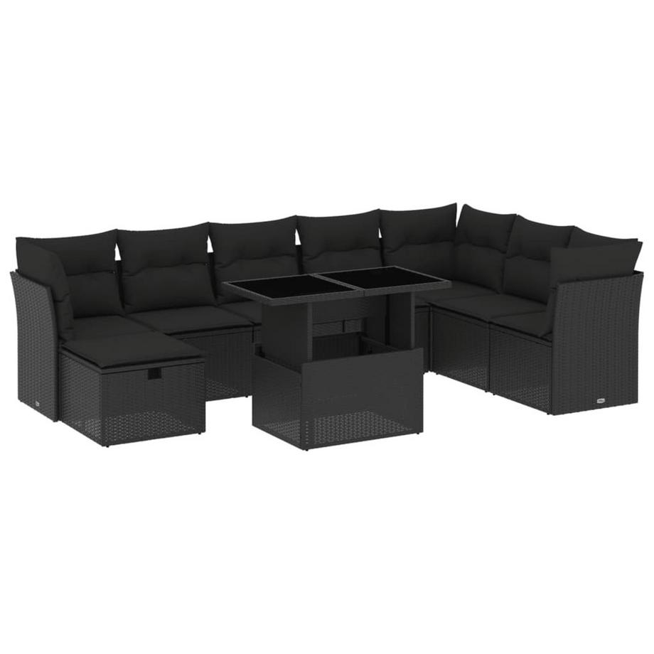 set divano da giardino Polirattan