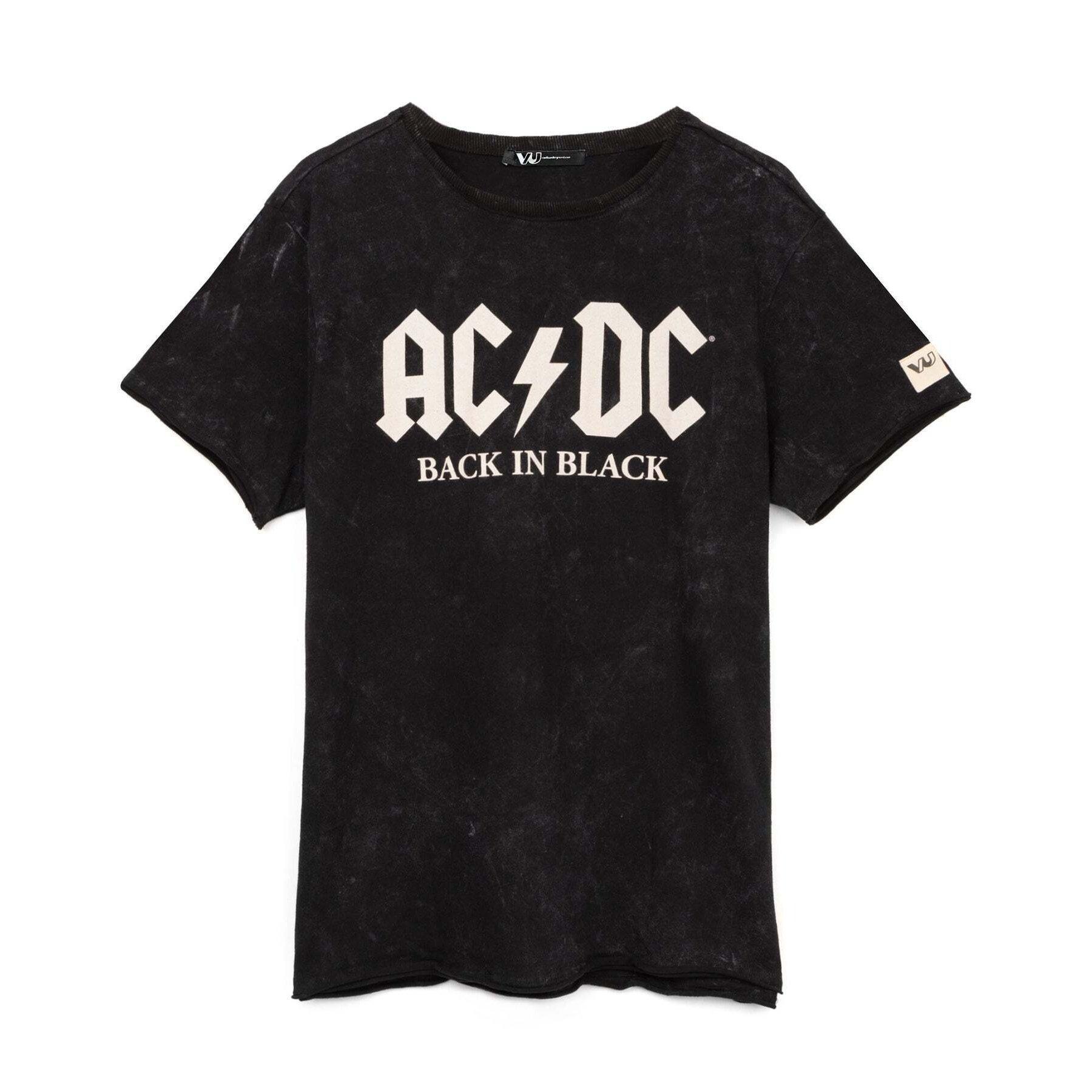Image of Acdc Back In Black Tshirt Damen Schwarz S