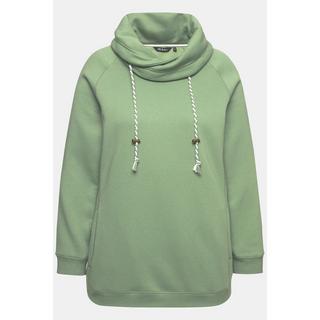 Ulla Popken  Sweatshirt, weiter Stehkragen, Taschen, Raglan-Langarm 