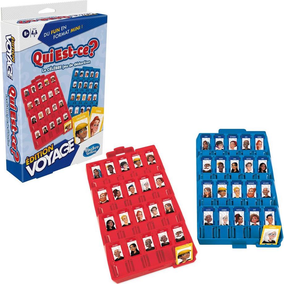 Hasbro  Familienspiel Qui Est-ce? Édition Voyage 