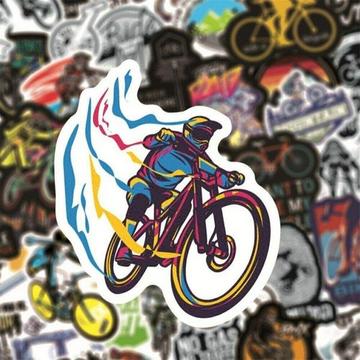 50 adesivi e decalcomanie - Ciclismo