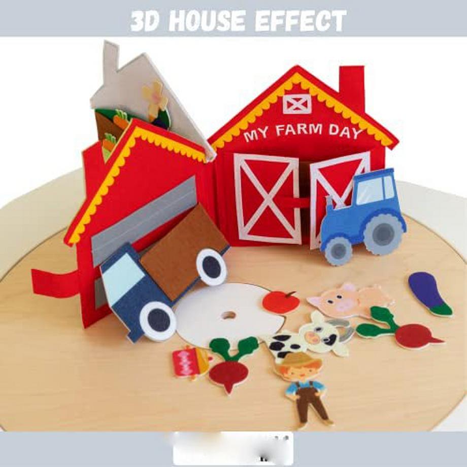 Activity-board  Quiet Book | Pädagogische Sensory Fabric Buch 