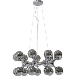 KARE Design Hängeleuchte Atomic Balls silber rund 74  